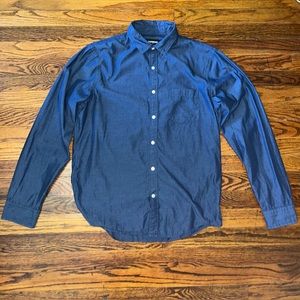 Express Mens Slim-Fit Oxford Shirt.